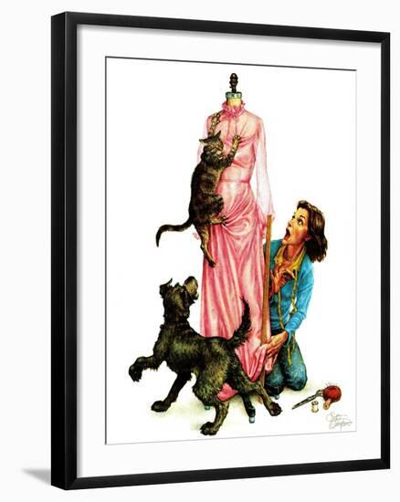 "Dressmaker," May/June 1983-Scott Gustafson-Framed Giclee Print