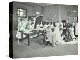 Dressmaking Class, Borough Polytechnic, Southwark, London, 1907-null-Stretched Canvas