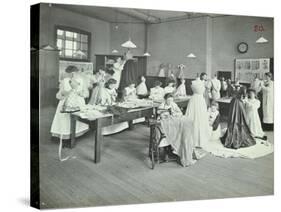 Dressmaking Class, Borough Polytechnic, Southwark, London, 1907-null-Stretched Canvas