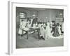 Dressmaking Class, Borough Polytechnic, Southwark, London, 1907-null-Framed Photographic Print