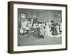 Dressmaking Class, Borough Polytechnic, Southwark, London, 1907-null-Framed Premium Photographic Print