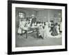 Dressmaking Class, Borough Polytechnic, Southwark, London, 1907-null-Framed Photographic Print