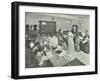 Dressmaking Class, Hammersmith Trade School for Girls, London, 1911-null-Framed Photographic Print