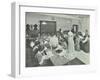 Dressmaking Class, Hammersmith Trade School for Girls, London, 1911-null-Framed Photographic Print