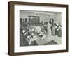 Dressmaking Class, Hammersmith Trade School for Girls, London, 1911-null-Framed Photographic Print