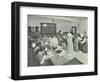 Dressmaking Class, Hammersmith Trade School for Girls, London, 1911-null-Framed Photographic Print