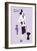 Dressy Suit with Hat-null-Framed Art Print