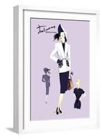 Dressy Suit with Hat-null-Framed Art Print