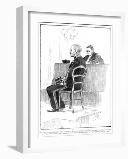 Dreyfus Affair, 1899-Georges Redon-Framed Giclee Print