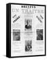 Dreyfus Est Un Traitre, Poster with the Portraits of His Detractors, Late 19th Century-null-Framed Stretched Canvas