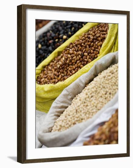 Dried Beans for Sale, Xining, Qinghai, China-Porteous Rod-Framed Photographic Print