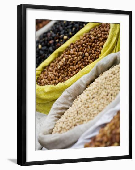 Dried Beans for Sale, Xining, Qinghai, China-Porteous Rod-Framed Photographic Print