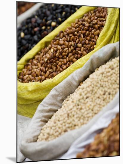 Dried Beans for Sale, Xining, Qinghai, China-Porteous Rod-Mounted Photographic Print