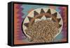 Dried Beans in a Native American Basket-null-Framed Stretched Canvas