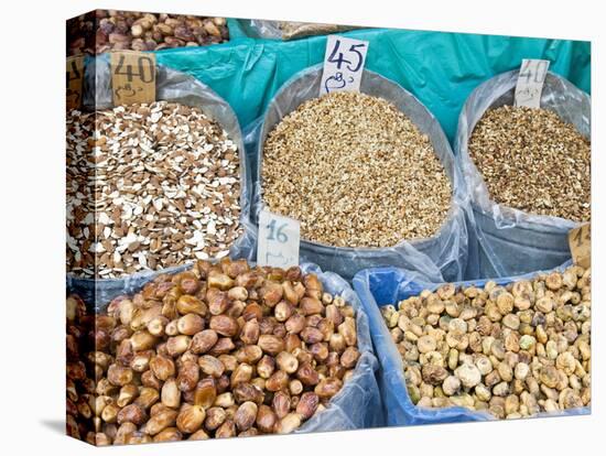 Dried Fruit For Sale, Souk in the Medina, Marrakech, Morocco, North Africa, Africa-Nico Tondini-Stretched Canvas