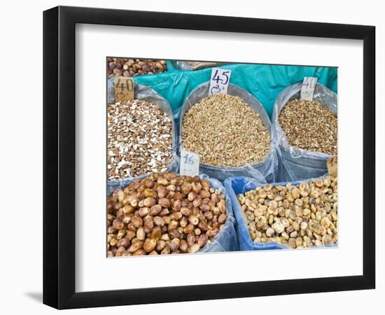 Dried Fruit For Sale, Souk in the Medina, Marrakech, Morocco, North Africa, Africa-Nico Tondini-Framed Photographic Print