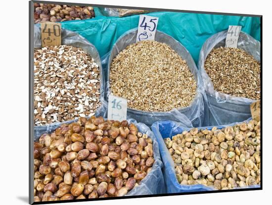 Dried Fruit For Sale, Souk in the Medina, Marrakech, Morocco, North Africa, Africa-Nico Tondini-Mounted Photographic Print