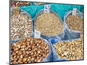 Dried Fruit For Sale, Souk in the Medina, Marrakech, Morocco, North Africa, Africa-Nico Tondini-Mounted Photographic Print