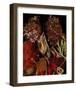 Dried Leaves hydrangea-null-Framed Art Print