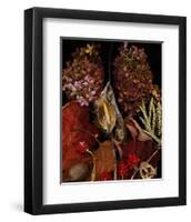 Dried Leaves hydrangea-null-Framed Art Print