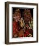 Dried Leaves hydrangea-null-Framed Art Print