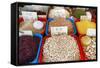 Dried Legumes, Food Market, Kuching, Sarawak, Malaysian Borneo, Malaysia, Southeast Asia, Asia-Nico Tondini-Framed Stretched Canvas