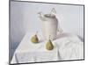 Dried Narcissi with Two Pears-Arthur Easton-Mounted Art Print