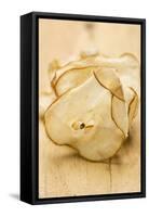 Dried Pear Slices on a Wooden Background-Eising Studio - Food Photo and Video-Framed Stretched Canvas