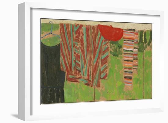 Dries Et Beret Rouge Sur Paravent, 2004-Delphine D. Garcia-Framed Giclee Print