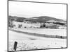 Drift Fence on Farmland-Marion Post Wolcott-Mounted Photographic Print