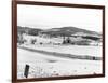 Drift Fence on Farmland-Marion Post Wolcott-Framed Photographic Print