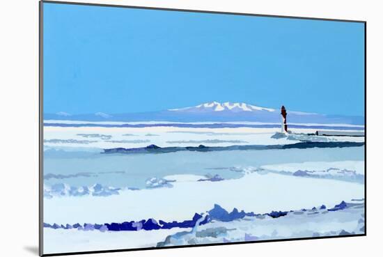 drift ice ship-Hiroyuki Izutsu-Mounted Giclee Print