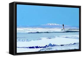 drift ice ship-Hiroyuki Izutsu-Framed Stretched Canvas