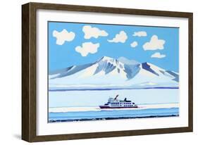 drift ice ship-Hiroyuki Izutsu-Framed Giclee Print