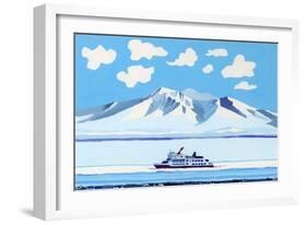 drift ice ship-Hiroyuki Izutsu-Framed Giclee Print