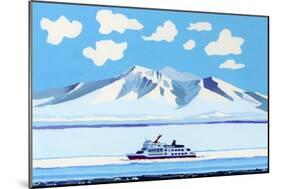 drift ice ship-Hiroyuki Izutsu-Mounted Giclee Print