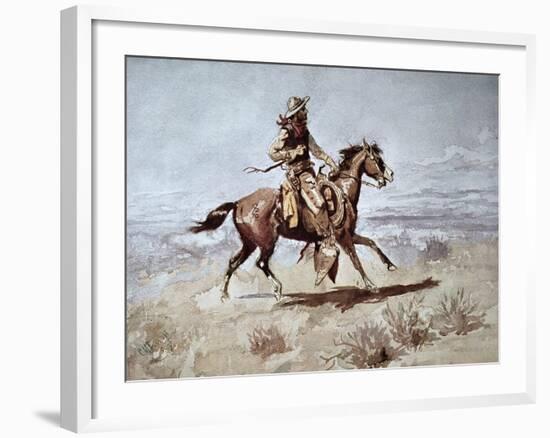 Drifters, 1892-Charles Marion Russell-Framed Premium Giclee Print