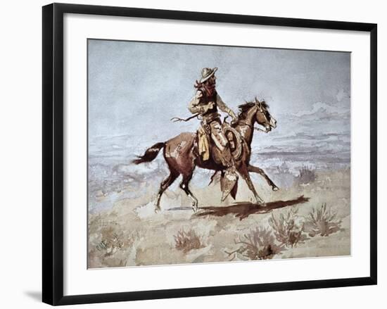 Drifters, 1892-Charles Marion Russell-Framed Premium Giclee Print