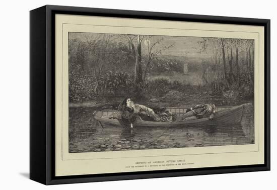 Drifting, an American Autumn Effect-William John Hennessy-Framed Stretched Canvas