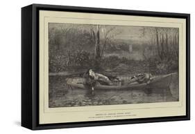 Drifting, an American Autumn Effect-William John Hennessy-Framed Stretched Canvas