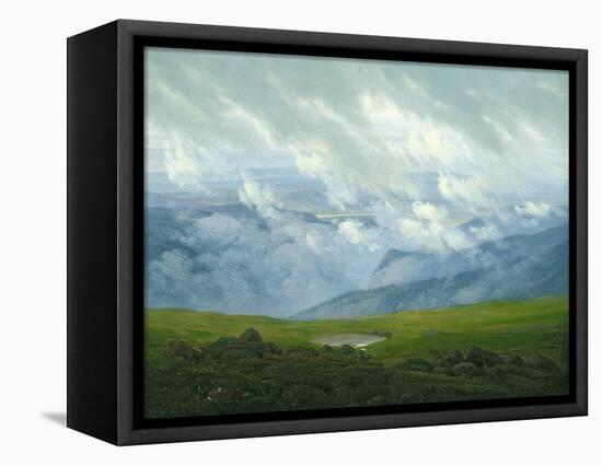 Drifting Clouds-Caspar David Friedrich-Framed Stretched Canvas