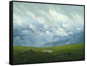 Drifting Clouds-Caspar David Friedrich-Framed Stretched Canvas