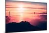 Drifting Fog Over Golden Gate and San Francisco-Vincent James-Mounted Photographic Print