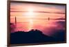 Drifting Fog Over Golden Gate and San Francisco-Vincent James-Framed Photographic Print