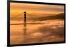 Drifting In, Sunrise Fog Envelopes Golden Gate Bridge, San Francisco-Vincent James-Framed Photographic Print