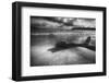 Driftwood on a Beach-George Oze-Framed Photographic Print