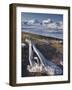 Driftwood on Shores of Borgarfjordur Eystri Fjord, Mount Dyrfjoll-Patrick Dieudonne-Framed Photographic Print