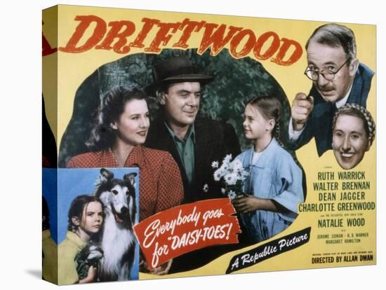 Driftwood, Ruth Warrick, Dean Jagger, Natalie Wood, Walter Brennan, Charlotte Greenwood, 1947-null-Stretched Canvas