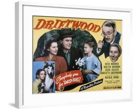 Driftwood, Ruth Warrick, Dean Jagger, Natalie Wood, Walter Brennan, Charlotte Greenwood, 1947-null-Framed Photo