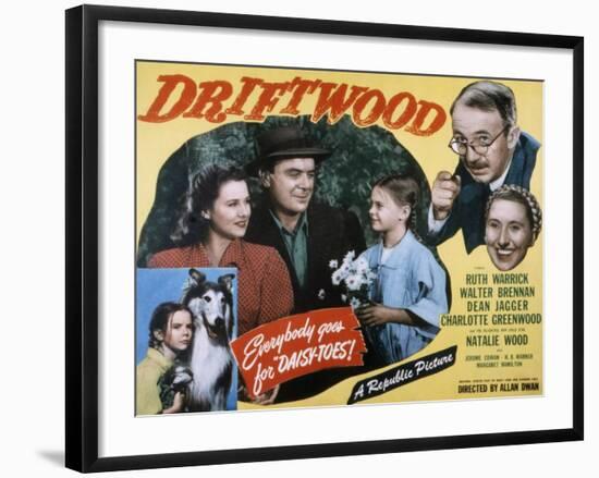 Driftwood, Ruth Warrick, Dean Jagger, Natalie Wood, Walter Brennan, Charlotte Greenwood, 1947-null-Framed Photo